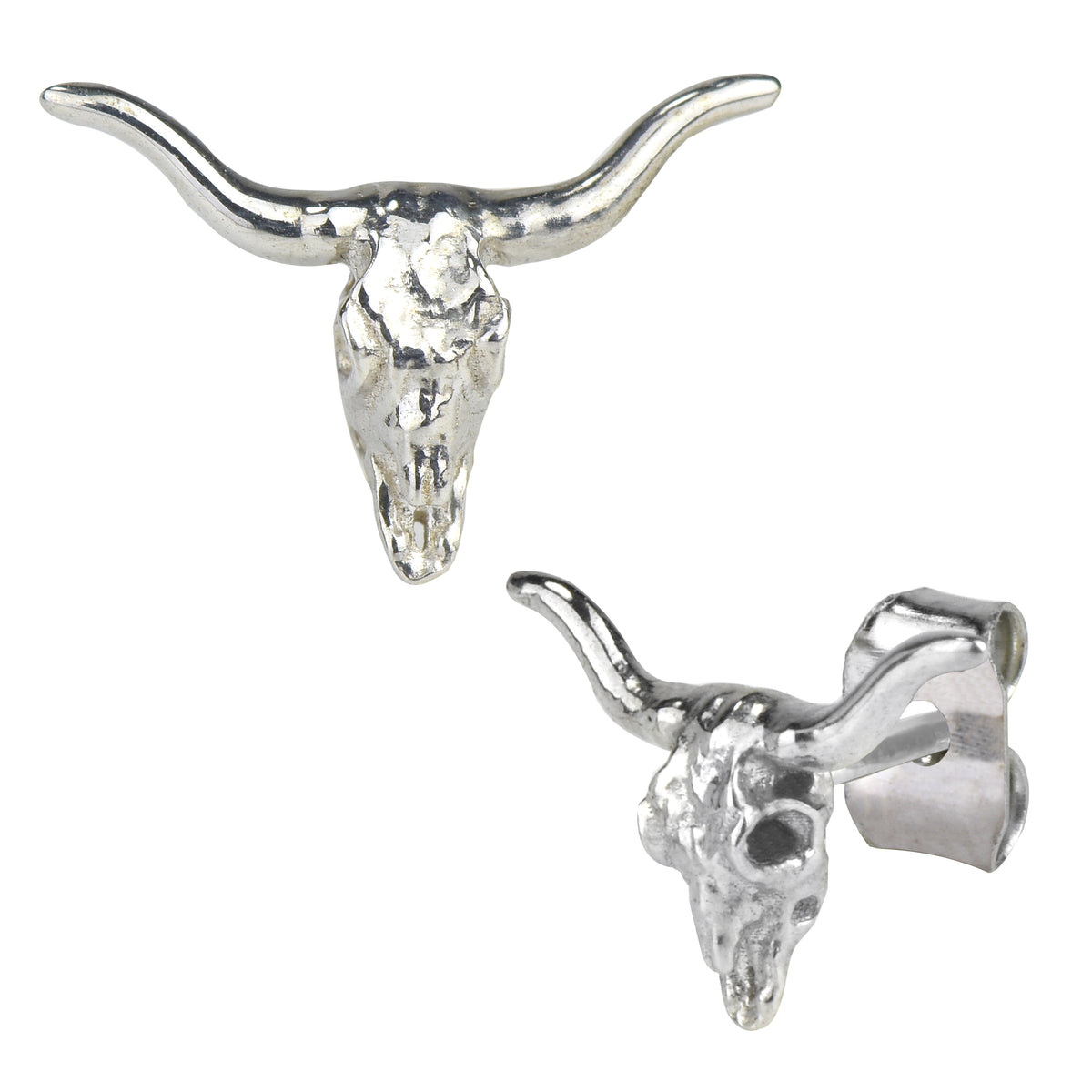 お得セット Longhorn Skull Earrings ミュージシャン