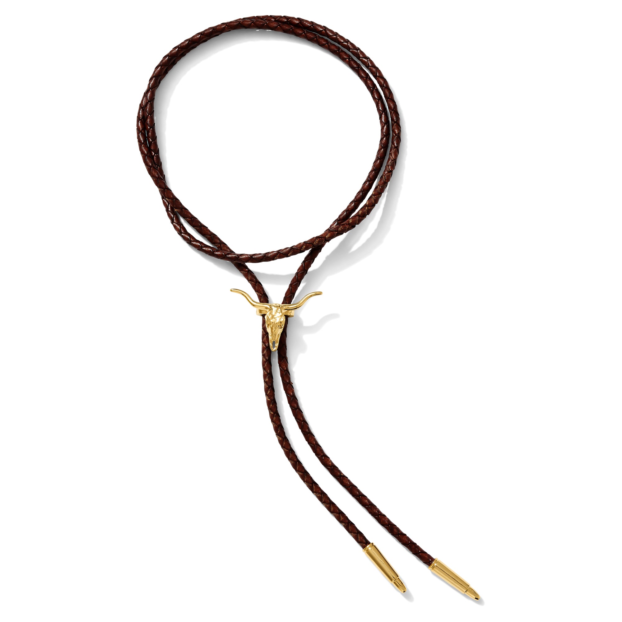 Longhorn Bolo Tie (Brown)