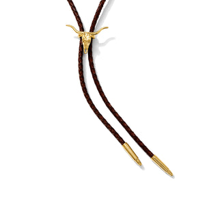 Longhorn Bolo Tie (Brown)