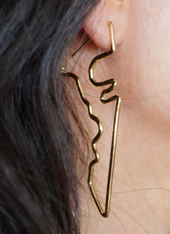 COTA Track Outline Earrings