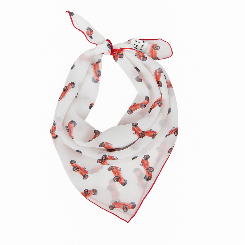 alfa romeo racing chiffon scarf 20 inch square