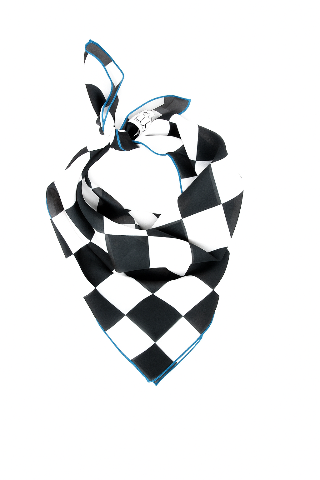 Black & White Checkered Racing Scarf