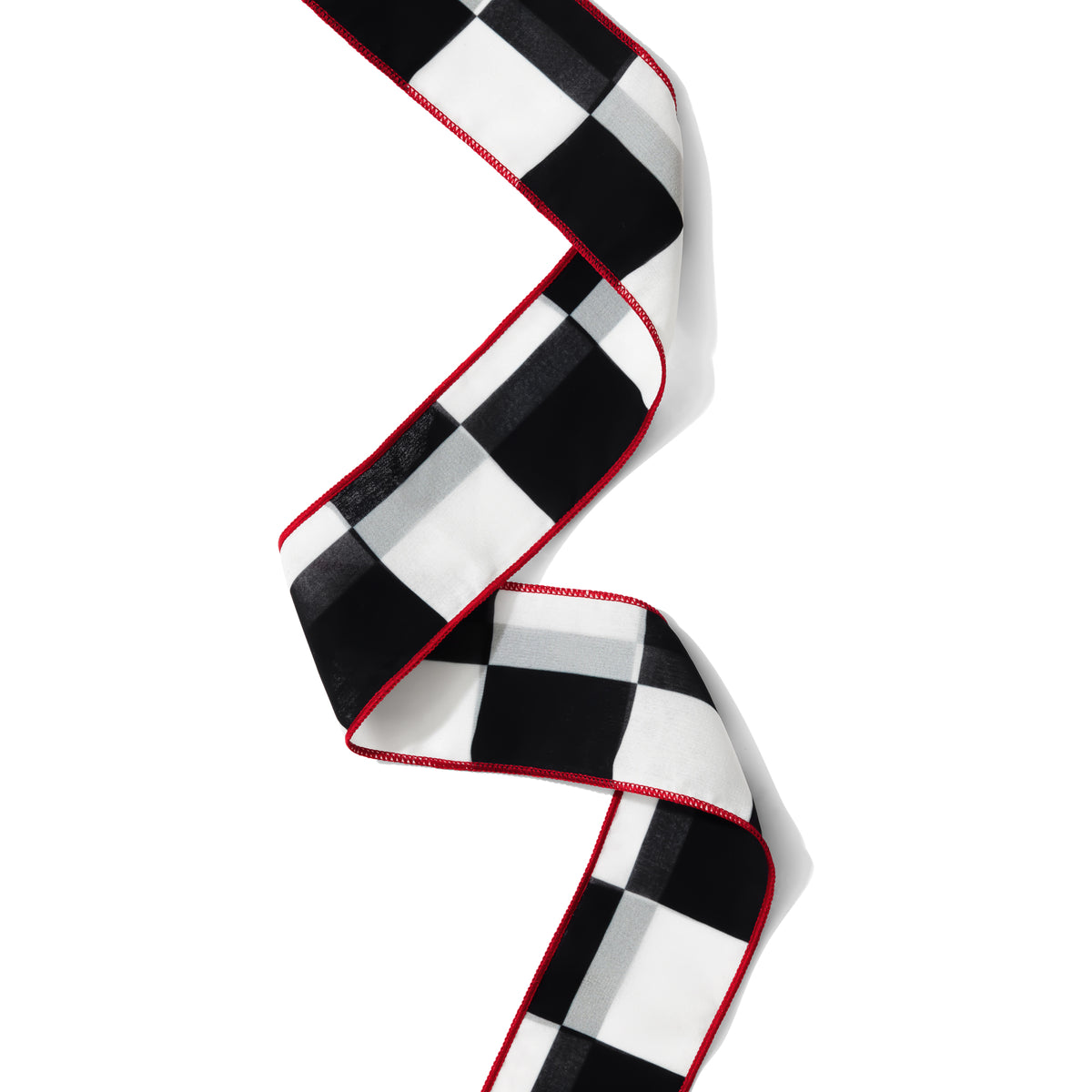 Checkered Flag Rally Wrap | Black, White & Red
