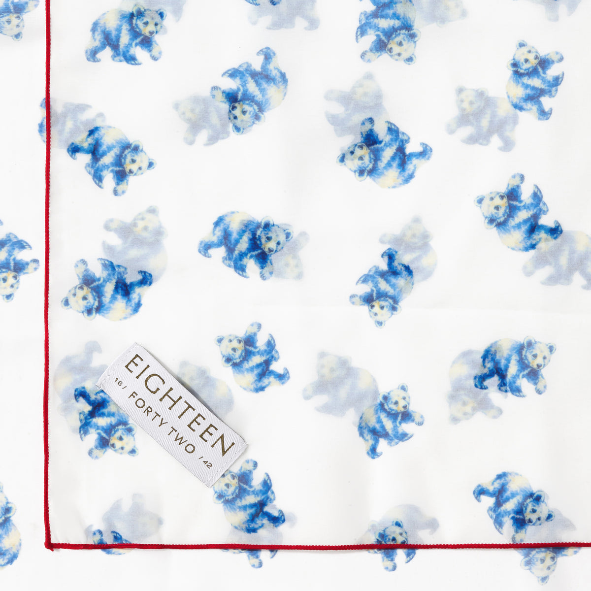 Chicago Blue Bear Chiffon Scarf | 20" Square Scarf