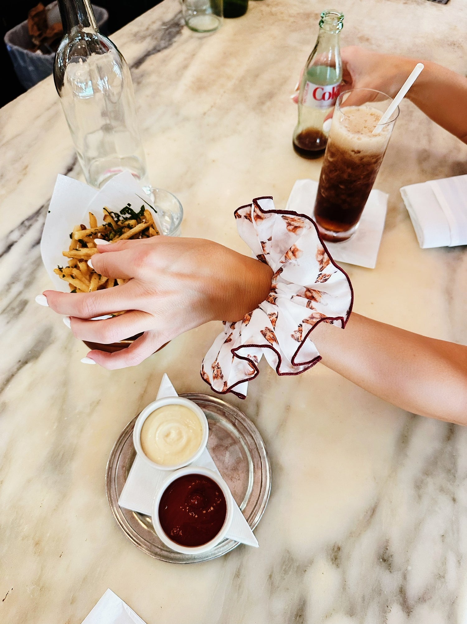 Collie Chiffon Scrunchie (Outlined) | Texas A&M Hair Scrunchie