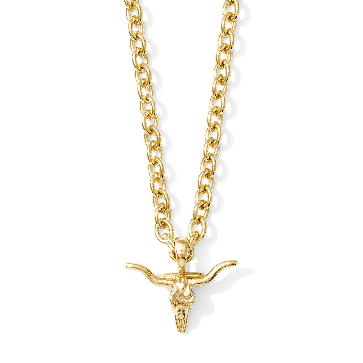 Longhorn Convertible Necklace, Brooch & Hat Pin | Gold