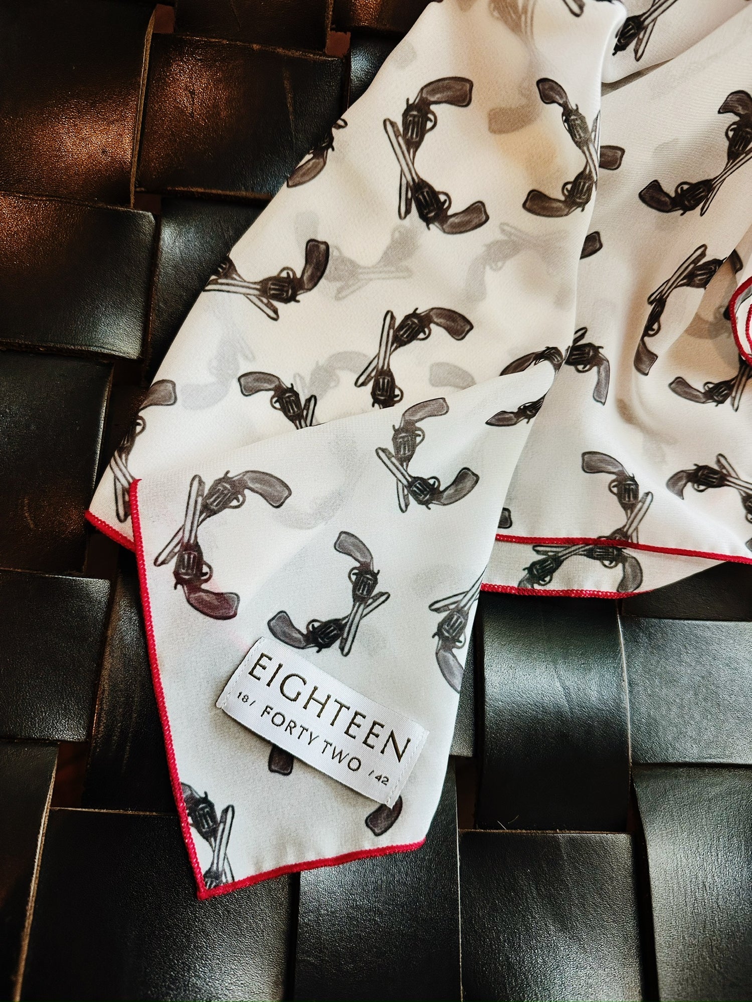 Guns Up Chiffon Scarf | 20" Square Scarf