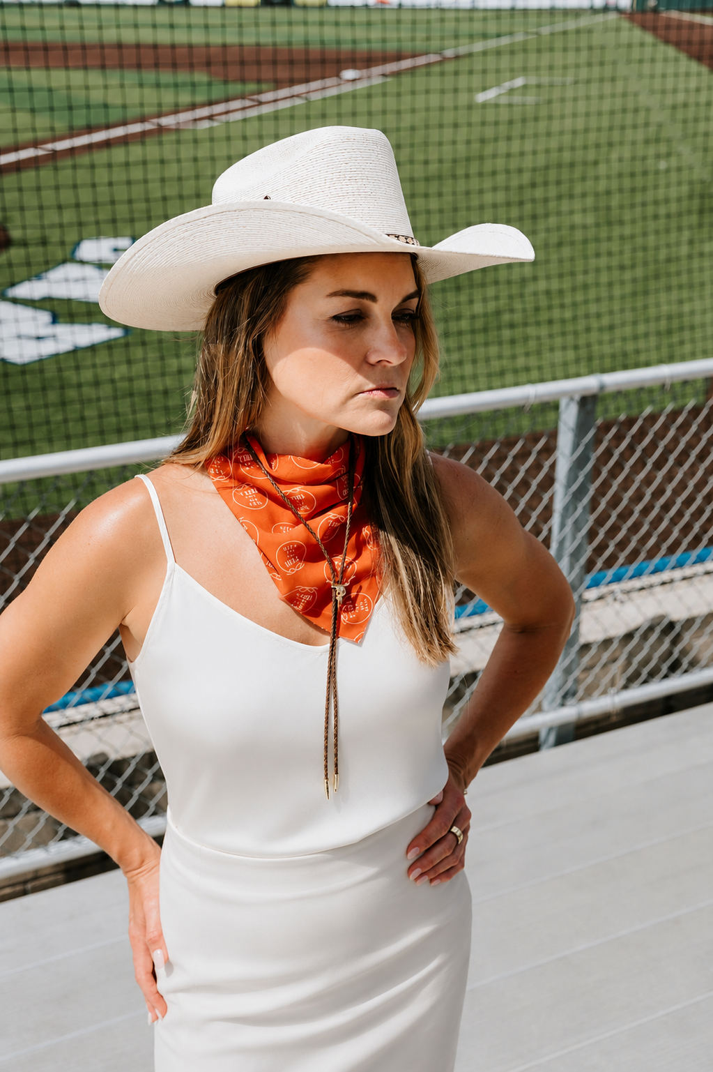 Longhorn Bolo Tie | 14k Gold Plated Western Bolo Tie with Light Brown Cord