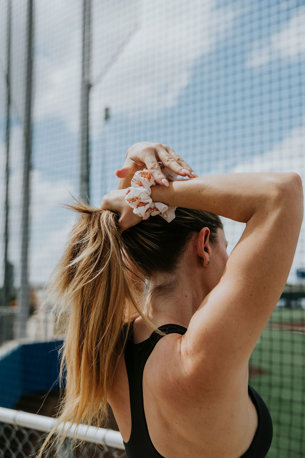 Longhorn Chiffon Scrunchie | University of Texas Hair Scrunchie