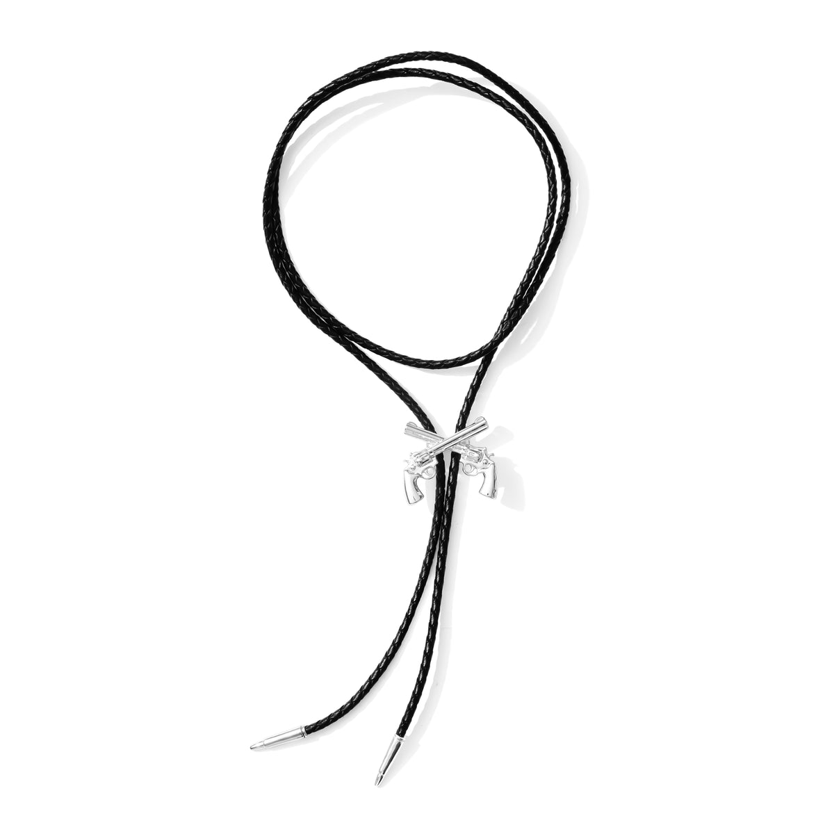 Texas Tech Red Raiders Crossed Pistols Bolo Tie | Silver