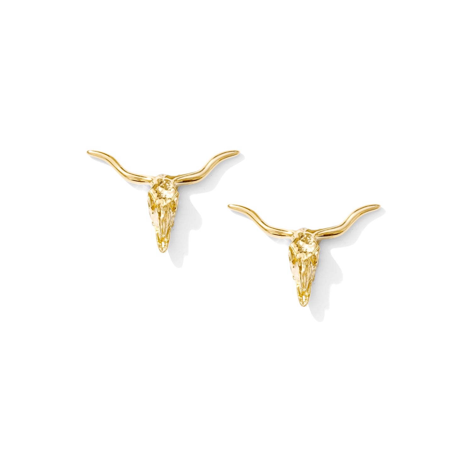 texas longhorn gold cufflinks close up