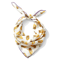 tiger print chiffon scarf 20 inch square