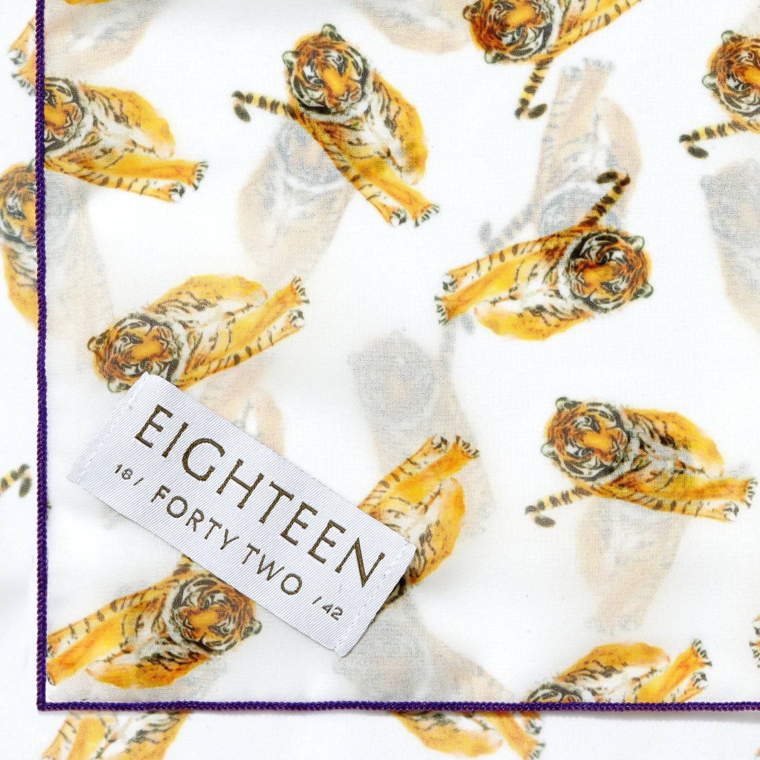 tiger print chiffon scarf detail lightweight fabric