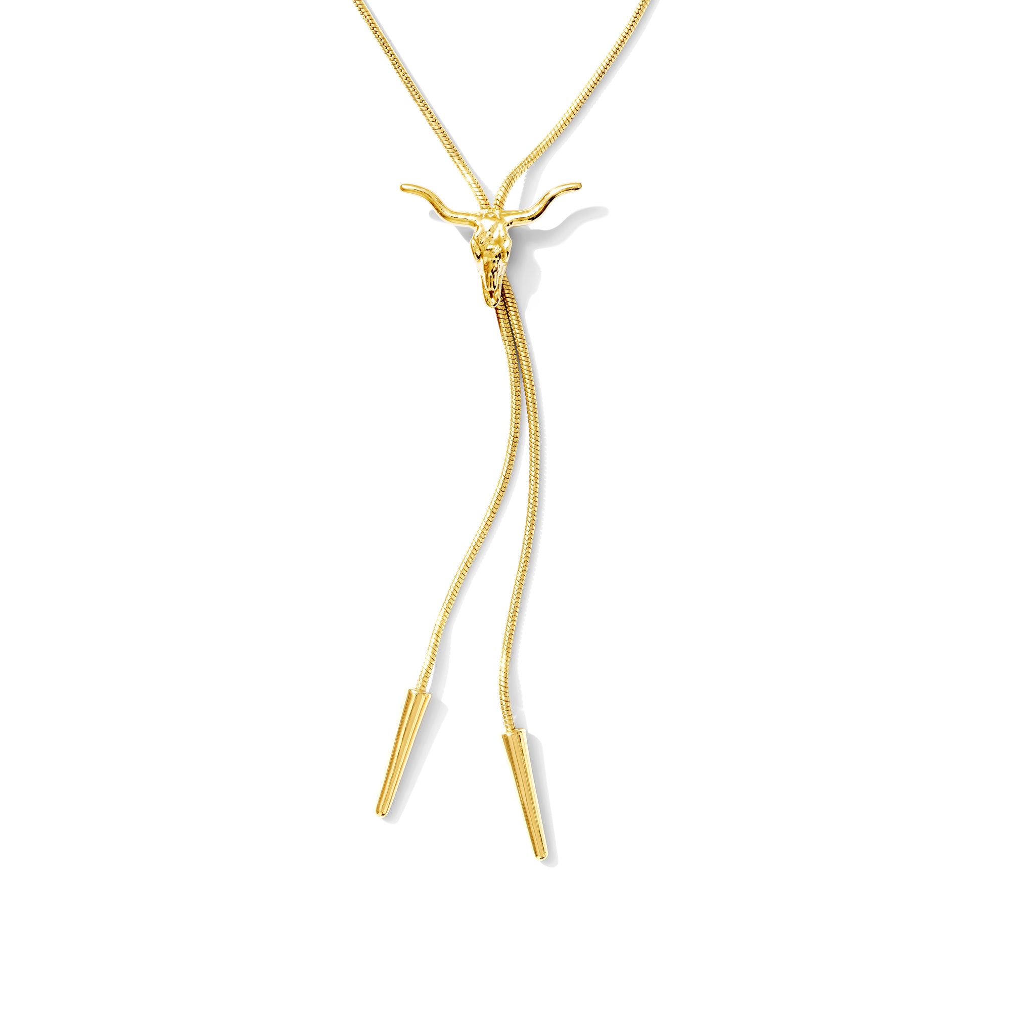 Longhorn Bolo Tie – 14k Gold-Plated